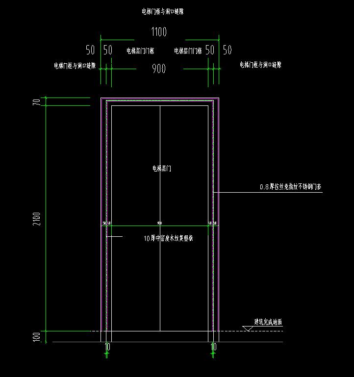 電梯門套大樣圖