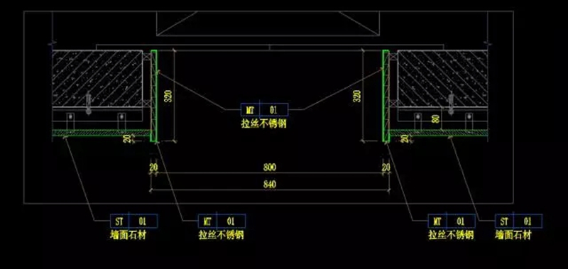 電梯門套 CAD節(jié)點圖